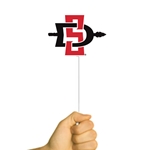 SD Interlock Flag Pop On A Stick