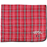 Plaid Blanket SDSU Over SD Interlock