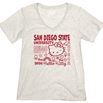 Womens Icon Hello Kitty V-neck