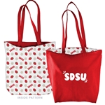 SDSU Strawberries and Daisies Reversible Tote Bag