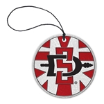 SD Interlock Stained Glass Suncatcher Ornament