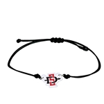 SD Interlock Black Cord Bracelet