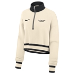 2025 Nike Sideline Women's Fleece 1/4 Zip - Black / Natural
