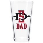 16oz Dad SD Interlock Pint Glass