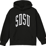 Women's Oversized Reverse Fleece Hood Open Arch SDSU