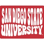 San Diego State University Stuffed Puff Decal