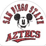 San Diego State Aztecs Concave Mickey Decal
