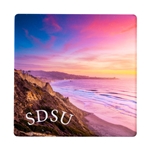 SDSU Coaster "Blacks Beach" by Bommarito Art