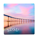SDSU Coaster "Pastel Sunrise" by Bommarito Art