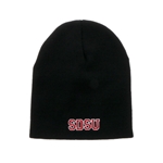 SDSU No Cuff Beanie - Black
