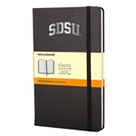 SDSU Moleskine Ruled Hardcover Notebook - Black