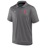 SD Interlock Nike Jordan Striped Jumpman Polo - Gray
