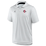 SD Interlock Nike Jordan Striped Jumpman Polo - White