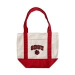 SDSU Hibiscus Mini Boat Tote - Red