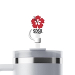 SDSU Hibiscus Straw Topper
