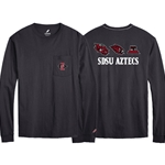 SDI Long Sleeve Pocket Tee With Glyphs On The Back