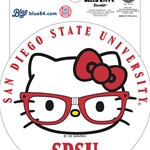 Hello Kitty San Diego State Red Lens Decal