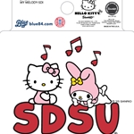 Hello Kitty My Melody SDSU Decal