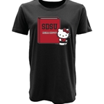 Hello Kitty Holding Textbook - Black