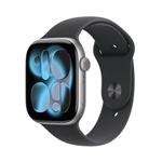 Apple Watch Series 11: GPS, 46MM, Space Gray Aluminum Case with Black Sport Band - M/L