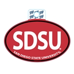 SDSU Euro Style Decal