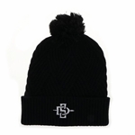 Bridger Textured Cuff Beanie With Black SD Interlock