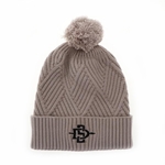 Bridger Textured Cuff Beanie With Black SD Interlock