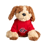 Eddie The Dog In A Red SD Interlock Sweatshirt