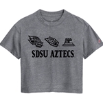 Intramural Midi Tee With SDSU Aztecs And 3 Glyphs