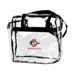 Plastic Clearsed Zippered Stadium Tote