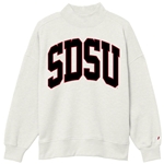 SDSU Mock Neck Screenprint Natural