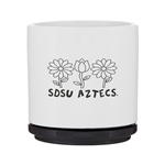 SDSU aztecs ceramic planter