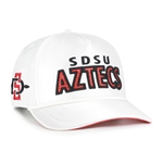 Wms Satin Cap SDSU Aztecs Glitter Front SD Interlock Side