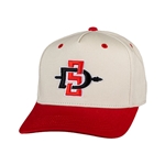 SD Interlock Heritage Twill Adjustable Cap - Red