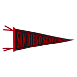 San Diego State Pennant-Black