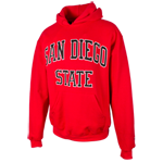 San Diego State Classic Pullover Sweatshirt-Red