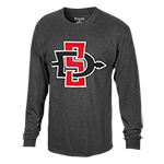 SD Spear Long Sleeve Tee-Charcoal