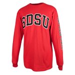 SDSU Classic Long Sleeve Tee-Red