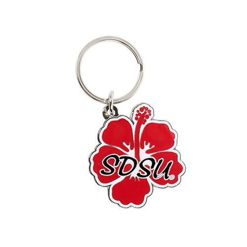 Shop Aztecs - SDSU Hibiscus Keytag