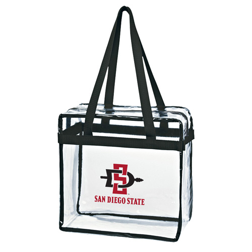 shopaztecs - Spirit Clear Vinyl Stadium Tote Bag - SDSU