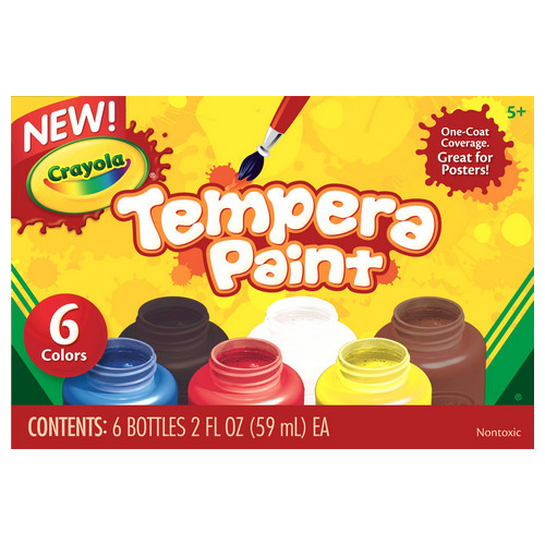shopaztecs Crayola Tempera Paint 6 Color Set