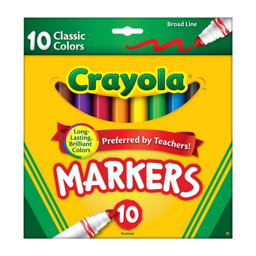 Shopaztecs Crayola Markers Classic Broad 10 Colors