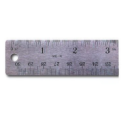 Breman Precision Stainless Steel Ruler, 18-inch Cork Back Ruler 10-Pack