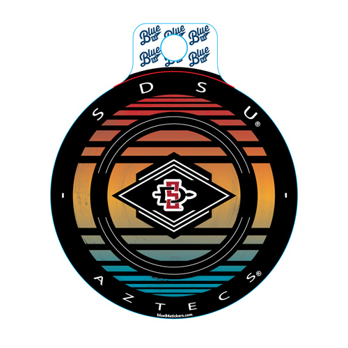 Shop Aztecs - SDSU Over SDI Over Aztecs In Circle Decal