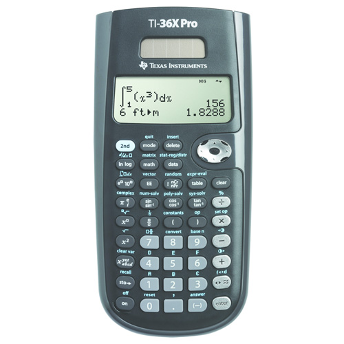 Taschenrechner TI-36 X Pro Texas Instruments Schulrechner Solar Batteriebetrieb 
