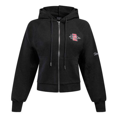 Raglan Zip Hoodie SDI S Black