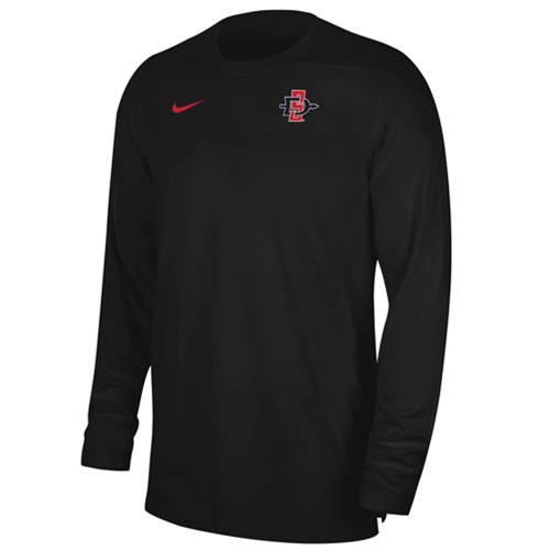 shopaztecs - 2023 Nike Sideline UV Coach LS Top SD Interlock