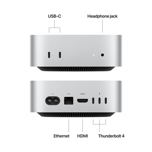 Macデスクトップ M4 Mac mini 256G Shop Aztecs - Mac Mini: Apple M4 Chip, 10-Core CPU, 10-Core