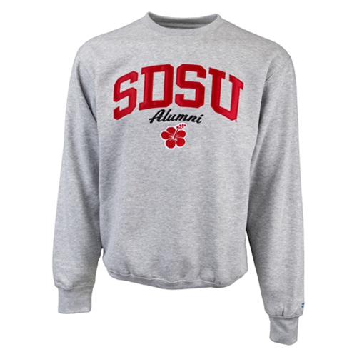 Shop Aztecs - SDSU Alumni Hibiscus Crewneck Sweatshirt