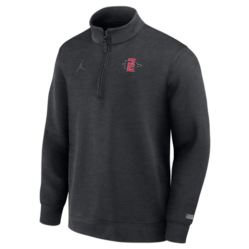 Shop Aztecs - SD Interlock Nike Jordan Dri-Fit 1/2 Jumpan Zip - Black